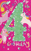 Picture of 4TH BIRTHDAY CARD